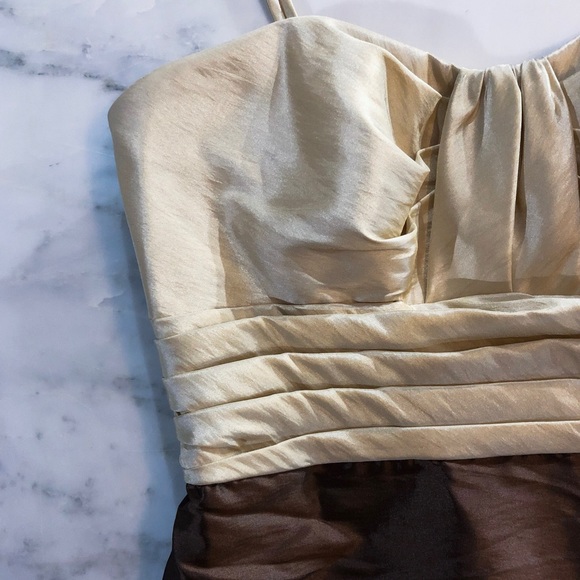 Color Block Short Bridesmaid Homecoming Dress - Picture 3 of 8